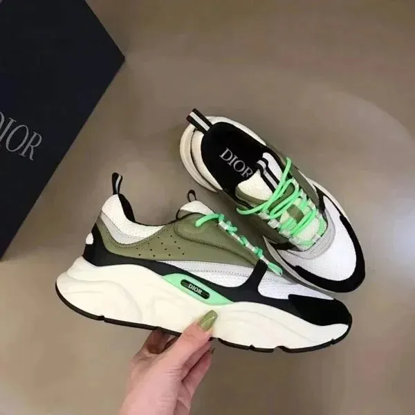 Dior B22 Olive Green and Neon Green