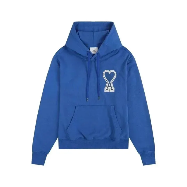 AMI Paris Heart Logo Hoodie Embroidered Heart A