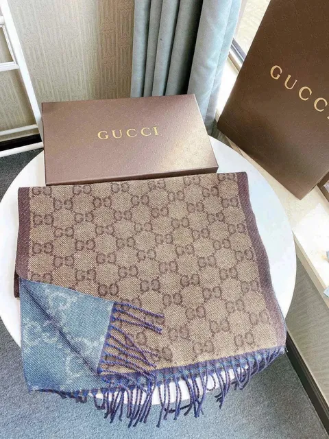 Gucci GG Monogram Scarf Double Face