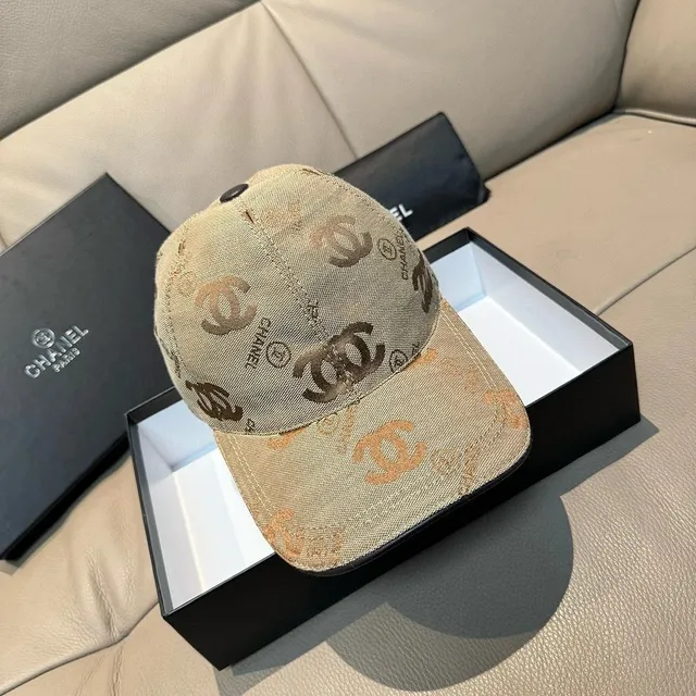 Chanel Baseball Cap CC Logo Print