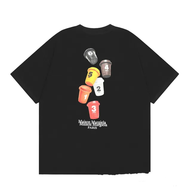 Maison Margiela Graphic T-Shirt Coffee Cup Print