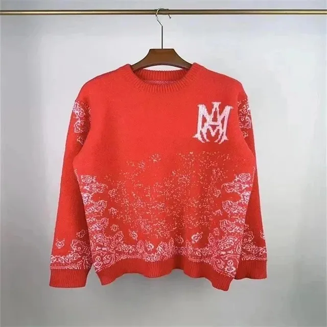 Amiri Knit Sweater MM Logo Intarsia