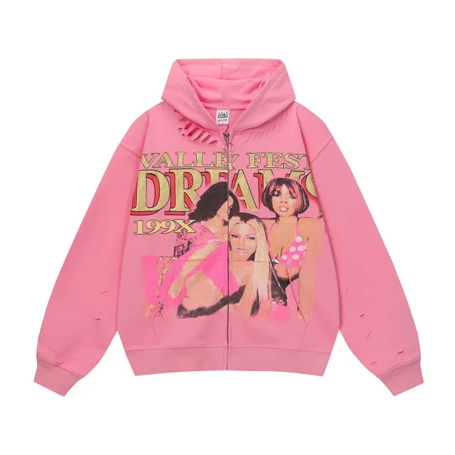 Valentino Zip-Up Hoodie Valley Fest Dreams 199X Graphic