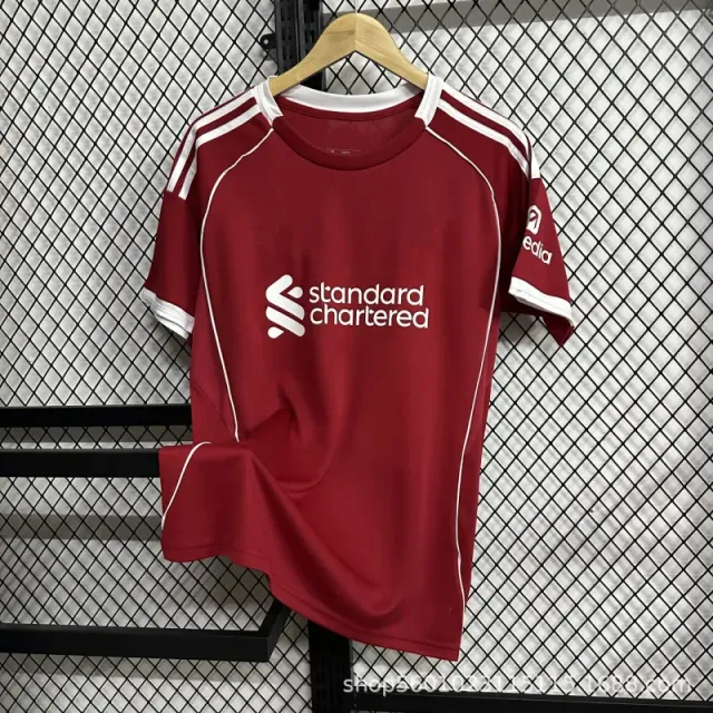 Adidas Liverpool FC Training Jersey Standard Chartered Sponsor
