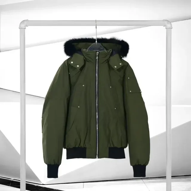 Canada Goose Parka Olive with Fur Trim