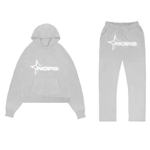 Corteiz Hoodie and Joggers Set Star Logo