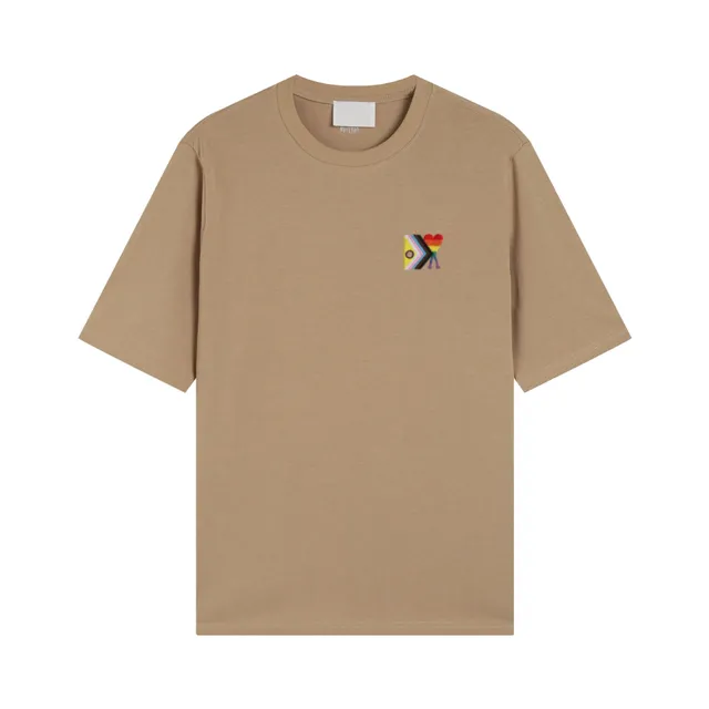 AMI Paris T-Shirt Rainbow Heart Logo