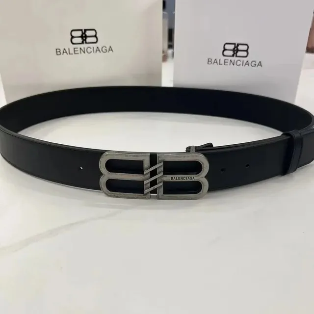 Balenciaga BB Belt Silver Buckle