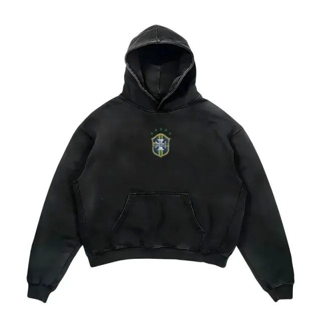 Brazil National Team Cropped Hoodie Brazil Shield