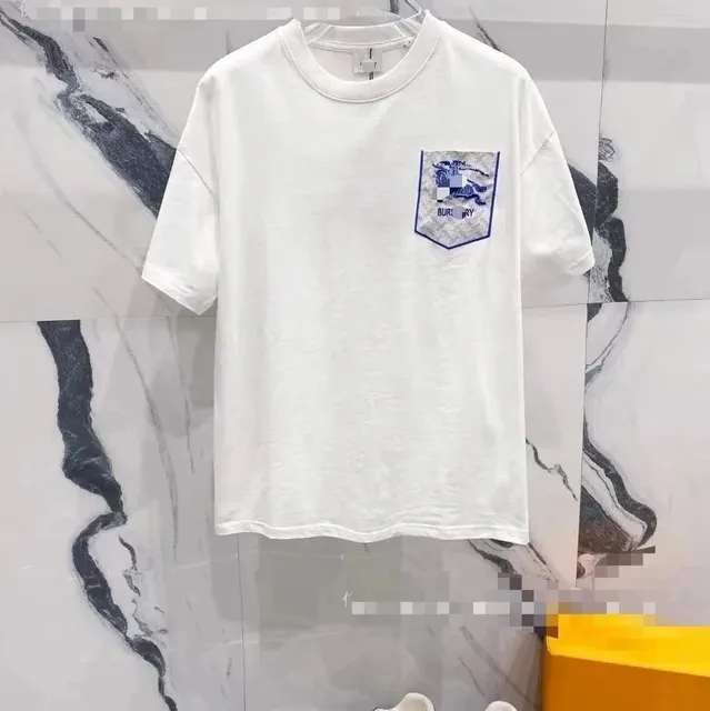 Burberry Pocket Logo Tee Equestrian Knight Patch