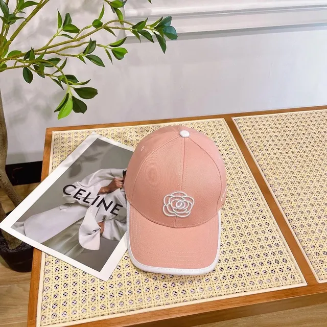 Celine Baseball Cap Rose Embroidery