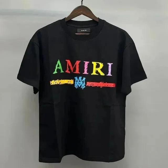 Amiri Logo Tee Rainbow Logo