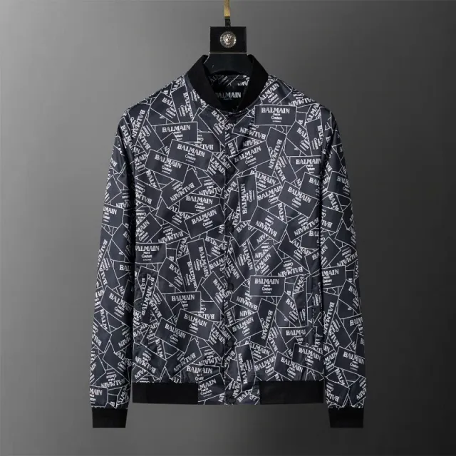 Balenciaga Bomber Jacket Logo Print