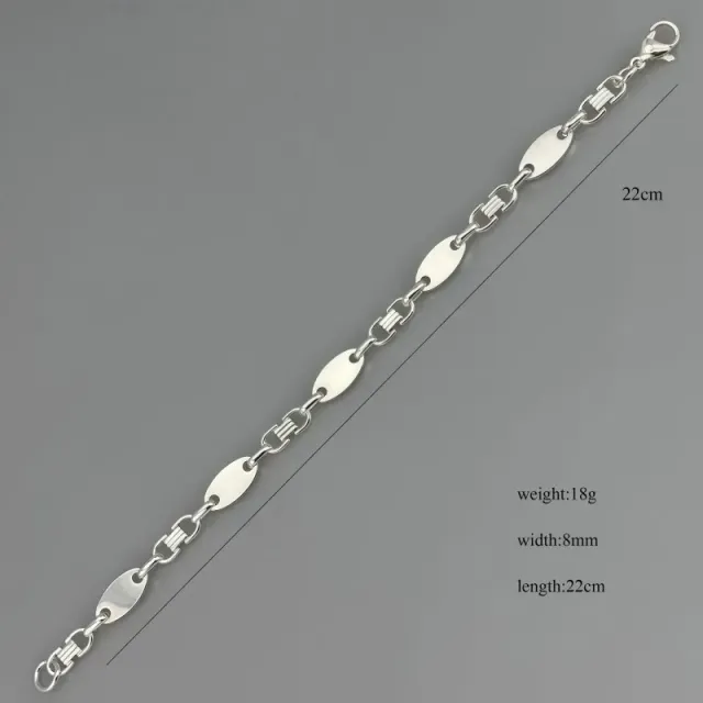 银色手链8mm*22cm