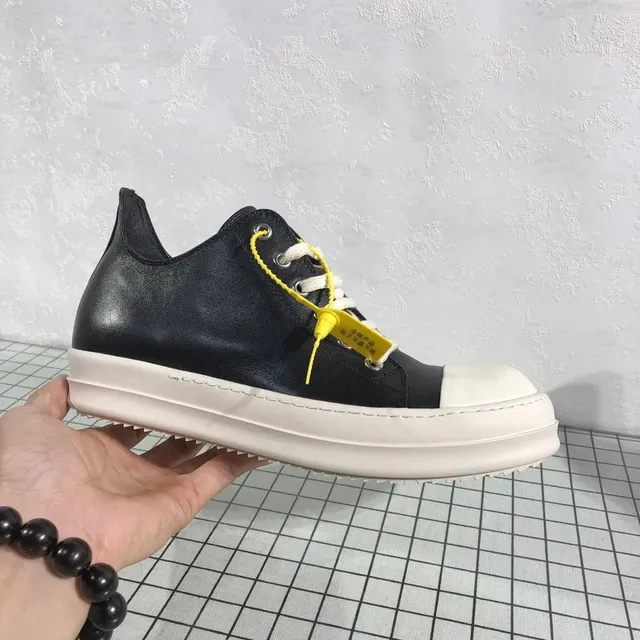 Rick Owens Spike Sole Sneaker Black/White