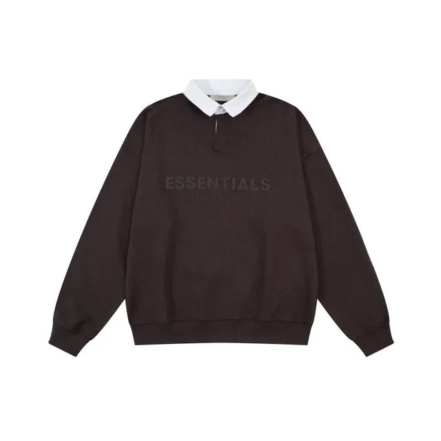 Fear of God Essentials Polo Collar Sweatshirt Essentials Logo