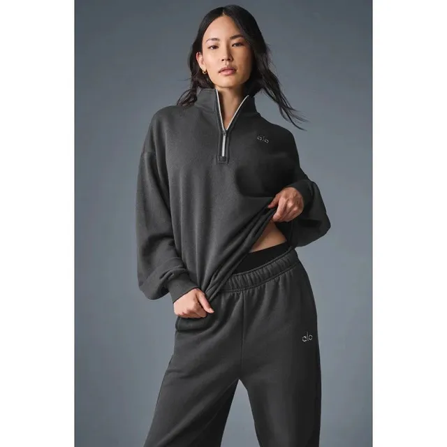 Aimé Leon Dore Quarter-Zip Pullover Charcoal