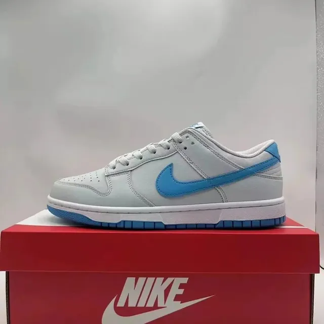 Nike Dunk Low Light Smoke Grey and University Blue