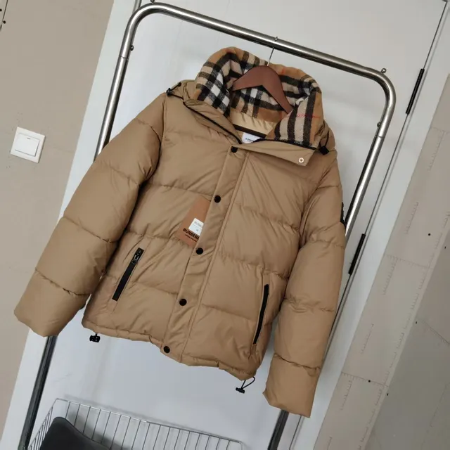 Burberry Puffer Jacket Checkered Hood