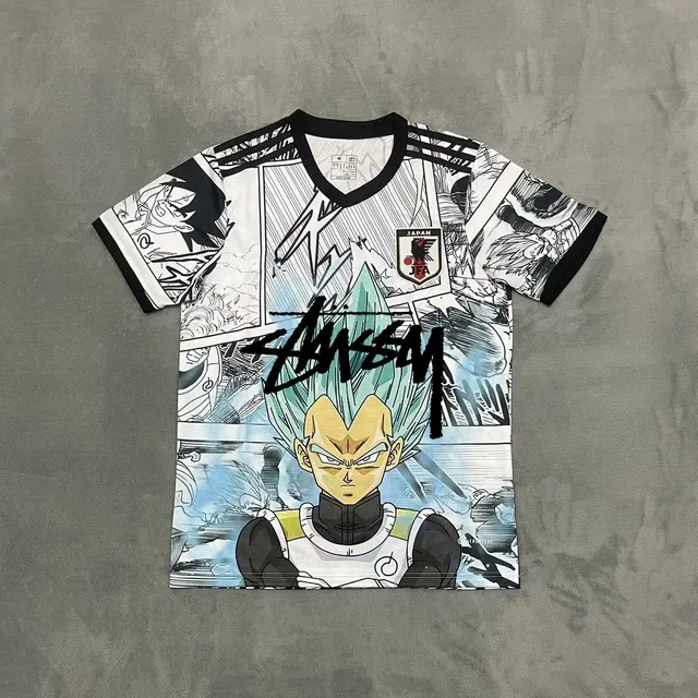 Stüssy Japan National Team Jersey Dragon Ball Z Manga Print