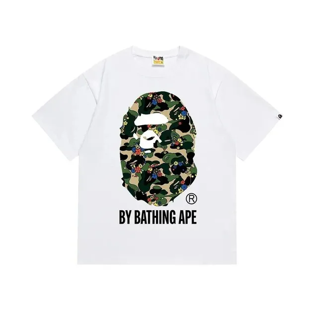 BAPE Shark Tee Floral Camo Ape Head
