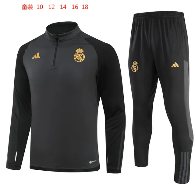 Adidas Real Madrid Training Set Black/Gold