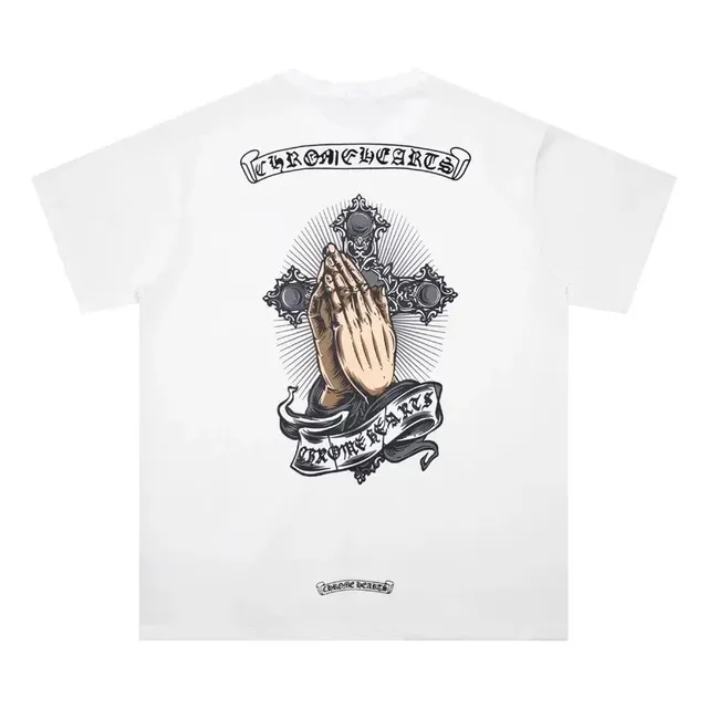 Chrome Hearts Praying Hands Tee Cross Graphic