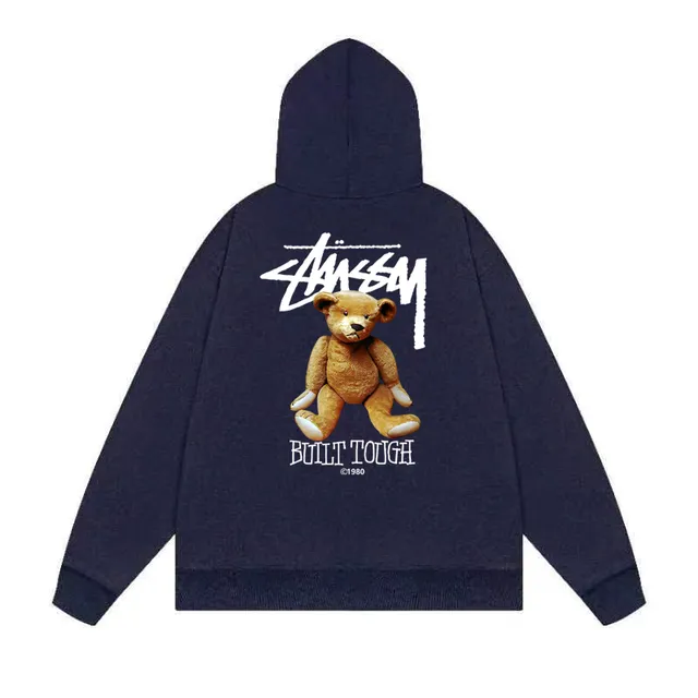 Stüssy Hoodie Built Tough Bear