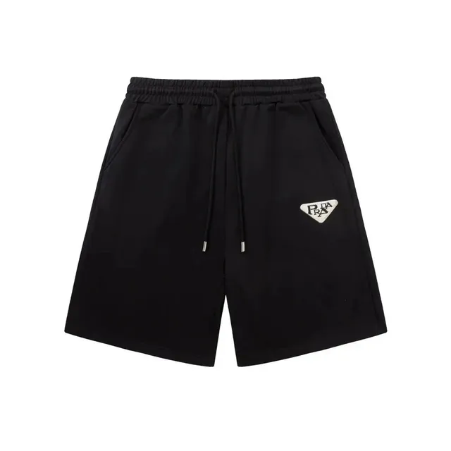 Prada Logo Patch Shorts Triangle Logo