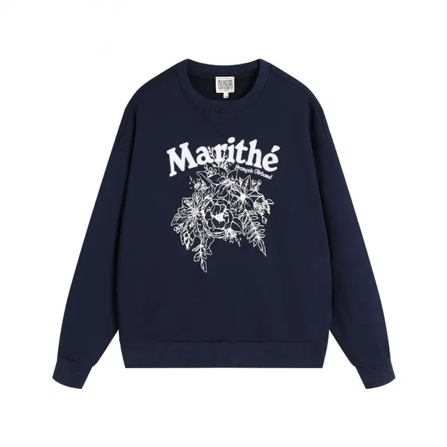Maison Margiela Crewneck Sweatshirt Floral Logo Print
