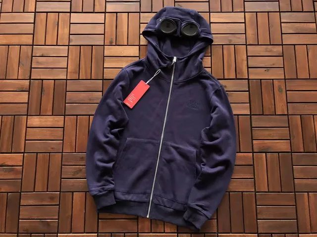 C.P. Company Goggle Hoodie Navy