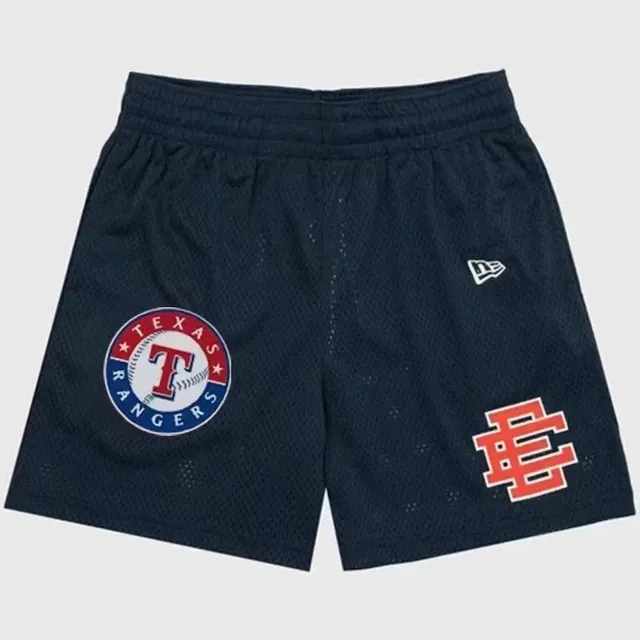 Eric Emanuel × New Era Mesh Shorts Texas Rangers Logo