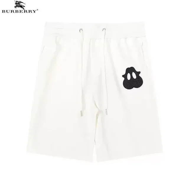 Burberry Logo-Embroidered Shorts Ghost Logo