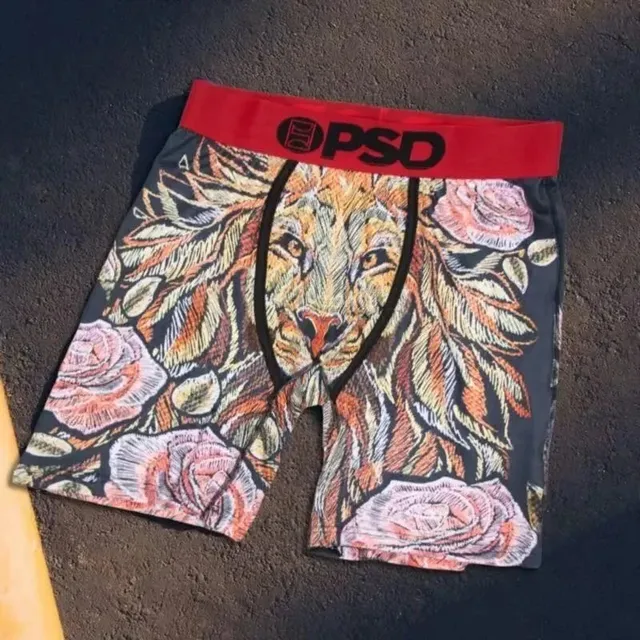 Represent Boxer Briefs Lion and Roses Print