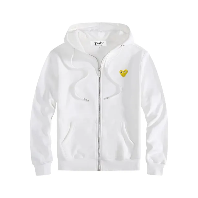 Comme des Garçons Zip-Up Hoodie Heart Logo