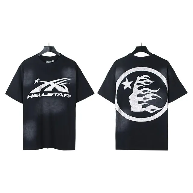 Hellstar Graphic Tee Flame Logo Print