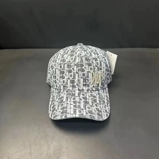 Dior Baseball Cap Oblique Logo Print