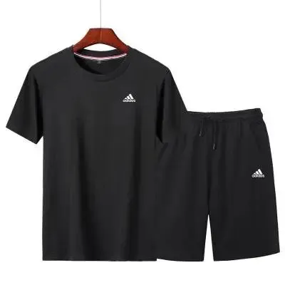Adidas T-Shirt and Shorts Set Black