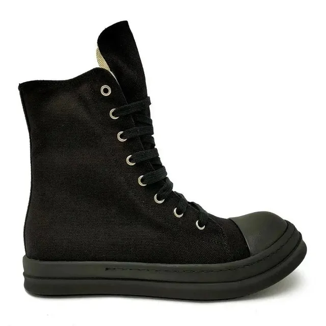 Rick Owens Drkshdw High Top Black Canvas