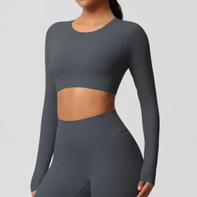 7104 long sleeve-graphite gray