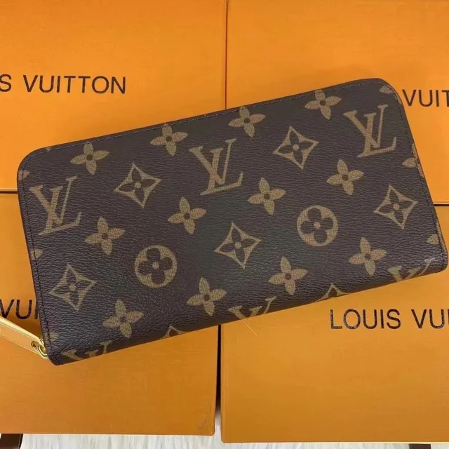 Louis Vuitton Zip Around Wallet Monogram Canvas