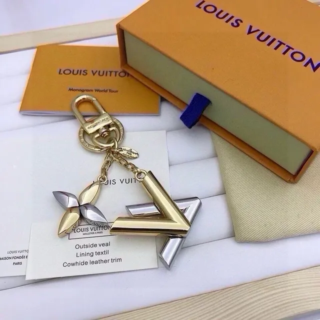 Louis Vuitton LV Twist Key Holder Metallic Two-Tone