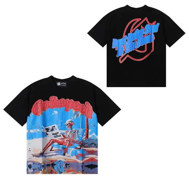 Godspeed Graphic Tee Skeleton Beach Print