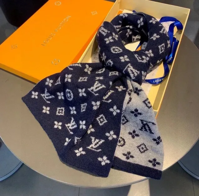 Louis Vuitton Monogram Knit Scarf Two-Tone