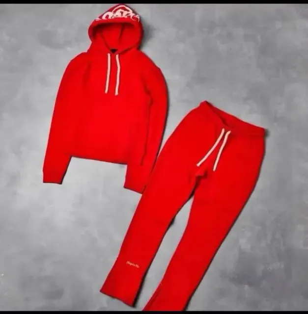 Syna World Hoodie and Joggers Set Crimson