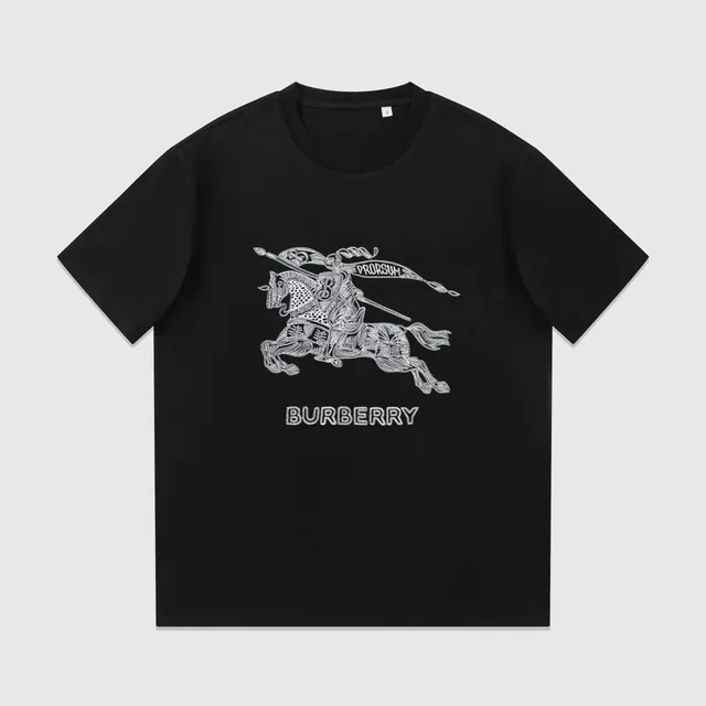 Burberry Equestrian Knight Tee Crystal-Embellished