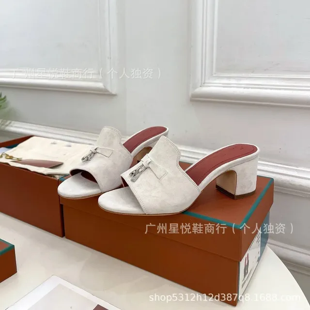 Hermès Oran Mule Suede with Palladium Hardware