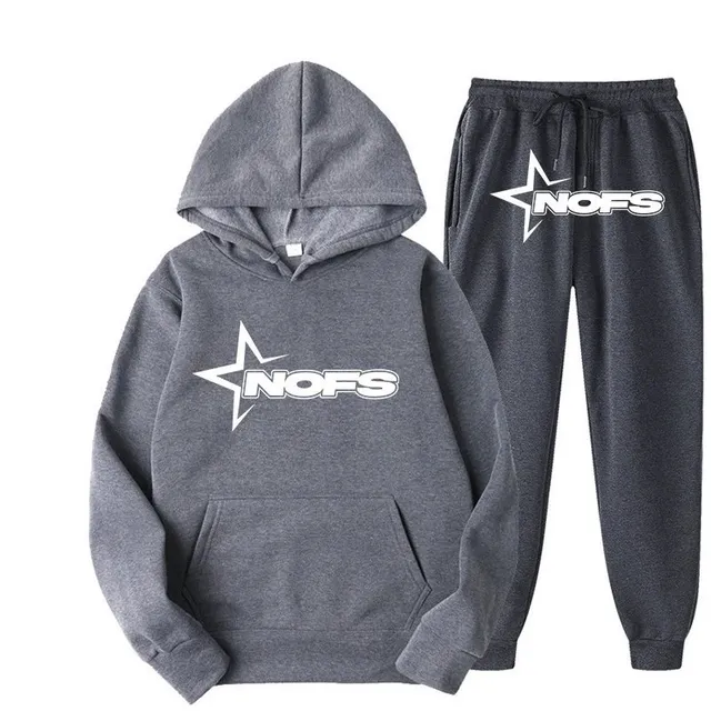 Corteiz Hoodie and Joggers Set Star Logo