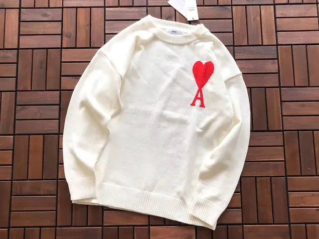 AMI Paris Knit Sweater Heart A Logo