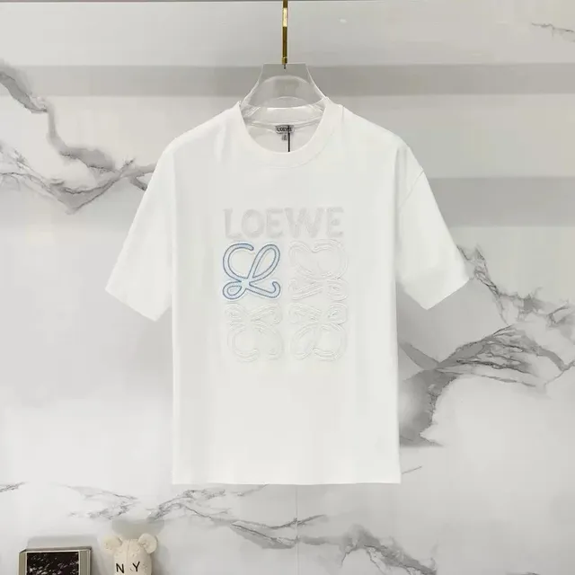 Loewe Logo Embroidered Tee Anagram Embroidery